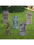 17" Foam Graveyard Tombstones (12-Pack) — Halloween Yard Decoration