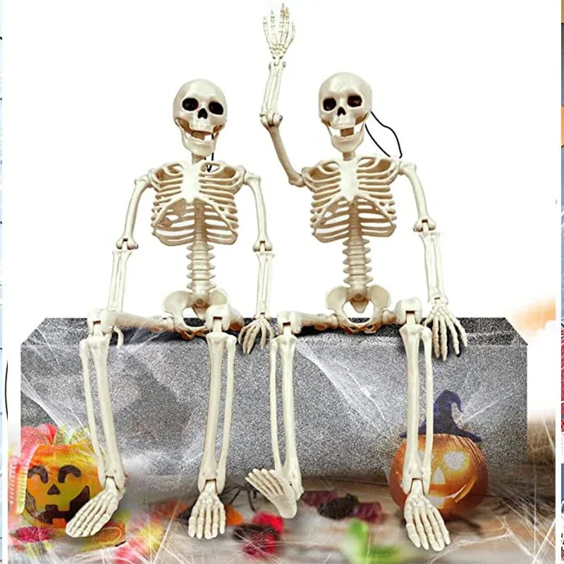 Hanging plastic skeleton Halloween decoration prop