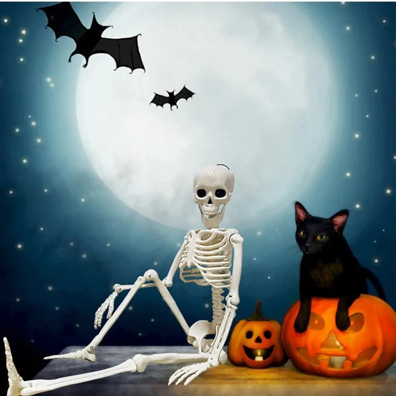 Hanging Skeleton Halloween Decoration — Haunted House Prop