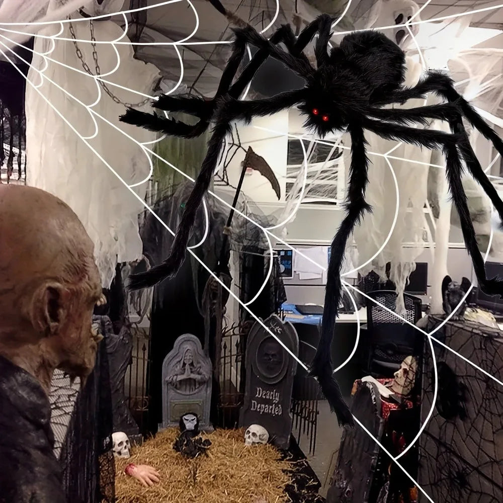 Giant Halloween Spider Decoration — Indoor & Outdoor Yard Prop