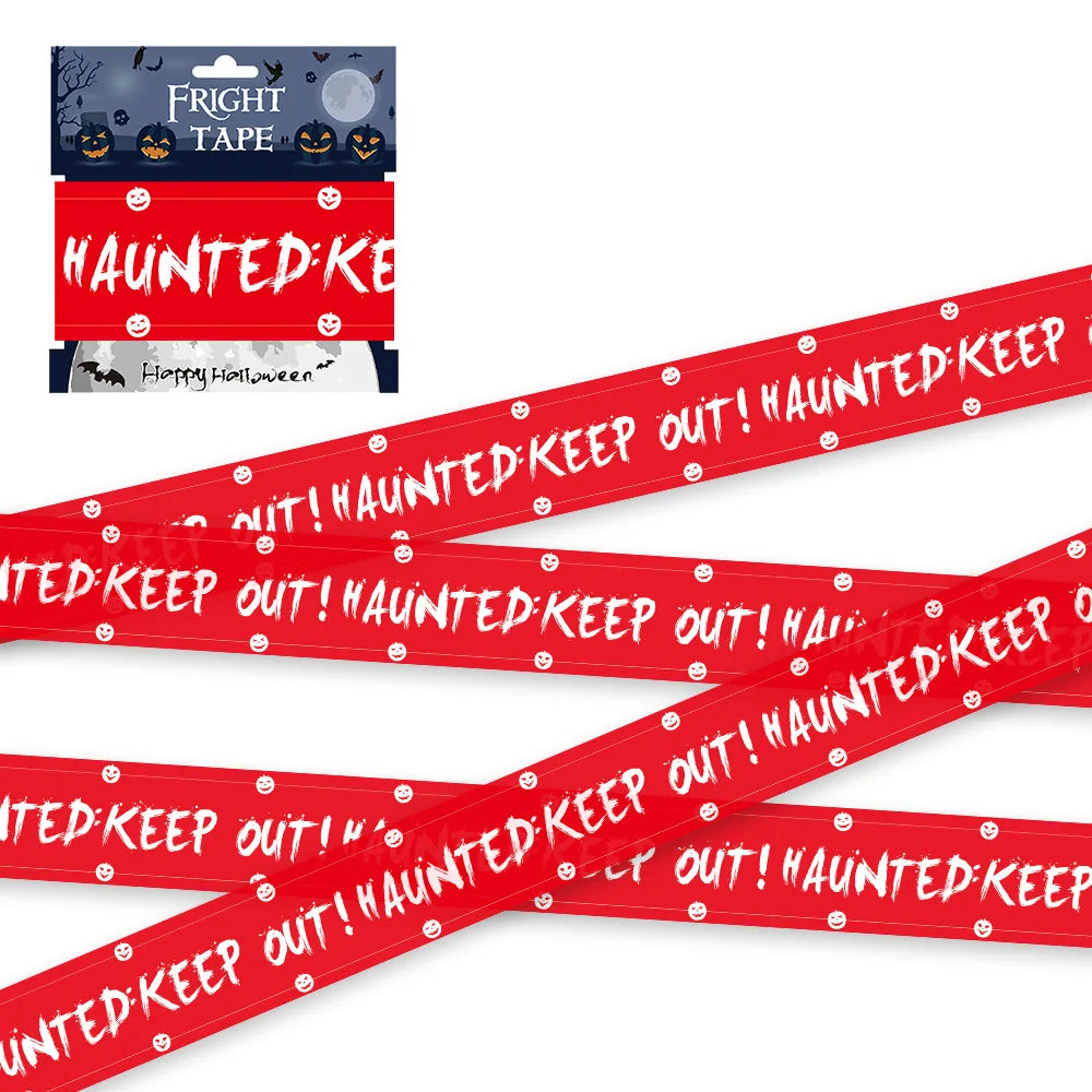 Halloween Skull Caution Tape — Warning Tape Party Decoration