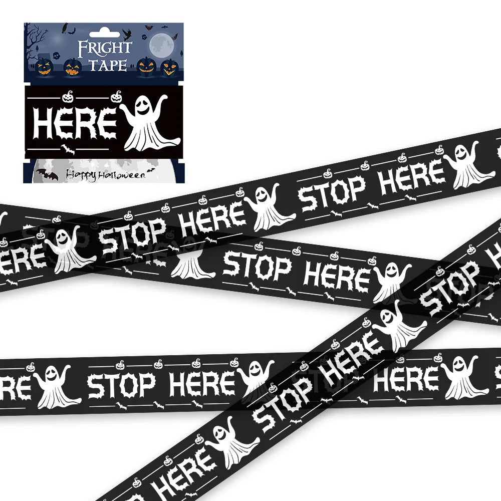 Halloween Skull Caution Tape — Warning Tape Party Decoration