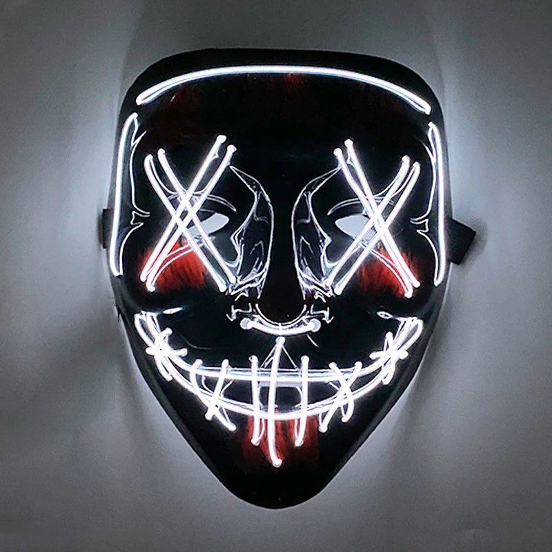 White LED glow mask