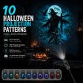 Halloween Projector Night Light — 10 Spooky Patterns, USB Powered