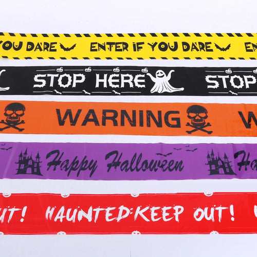 Halloween Skull Caution Tape — Warning Tape Party Decoration