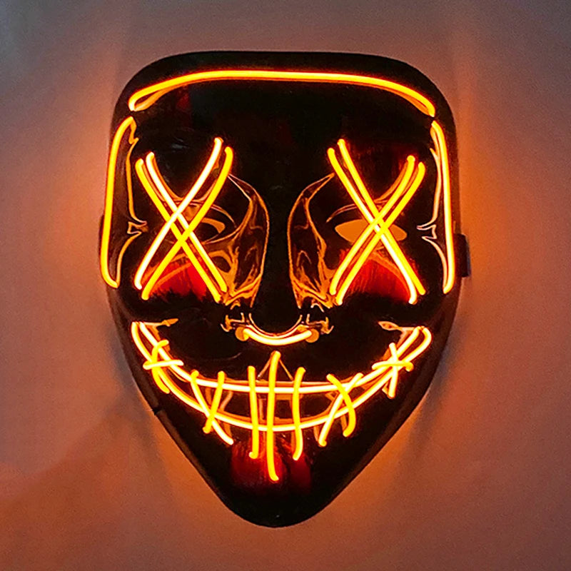 Orange LED glow mask