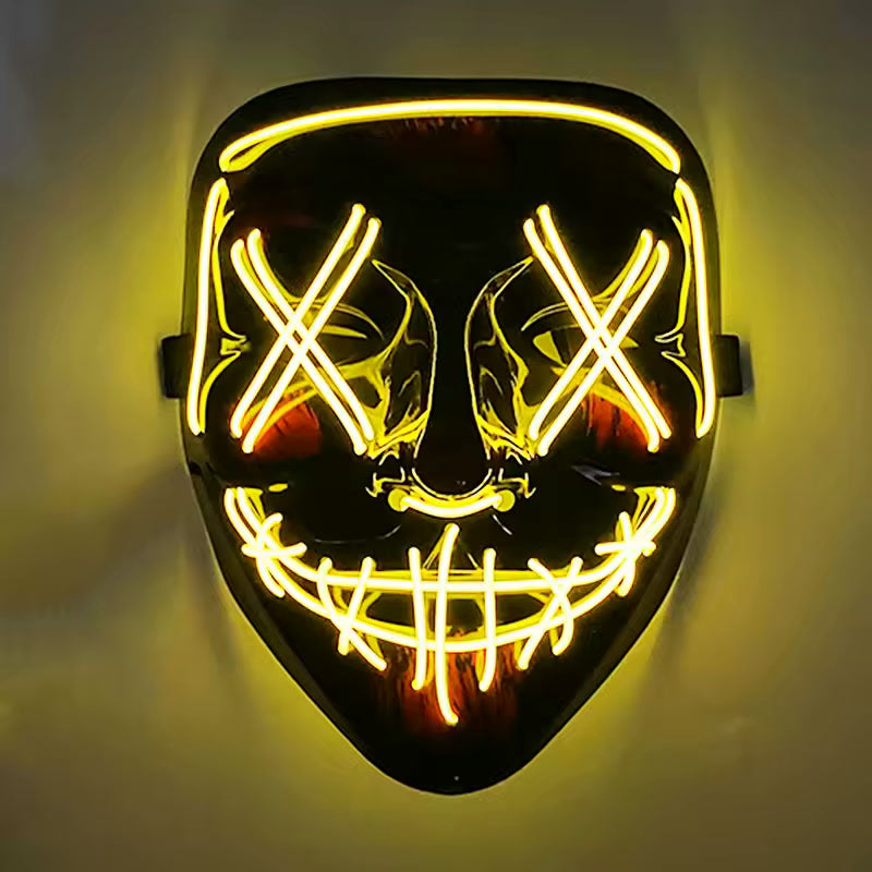 Yellow LED glow mask